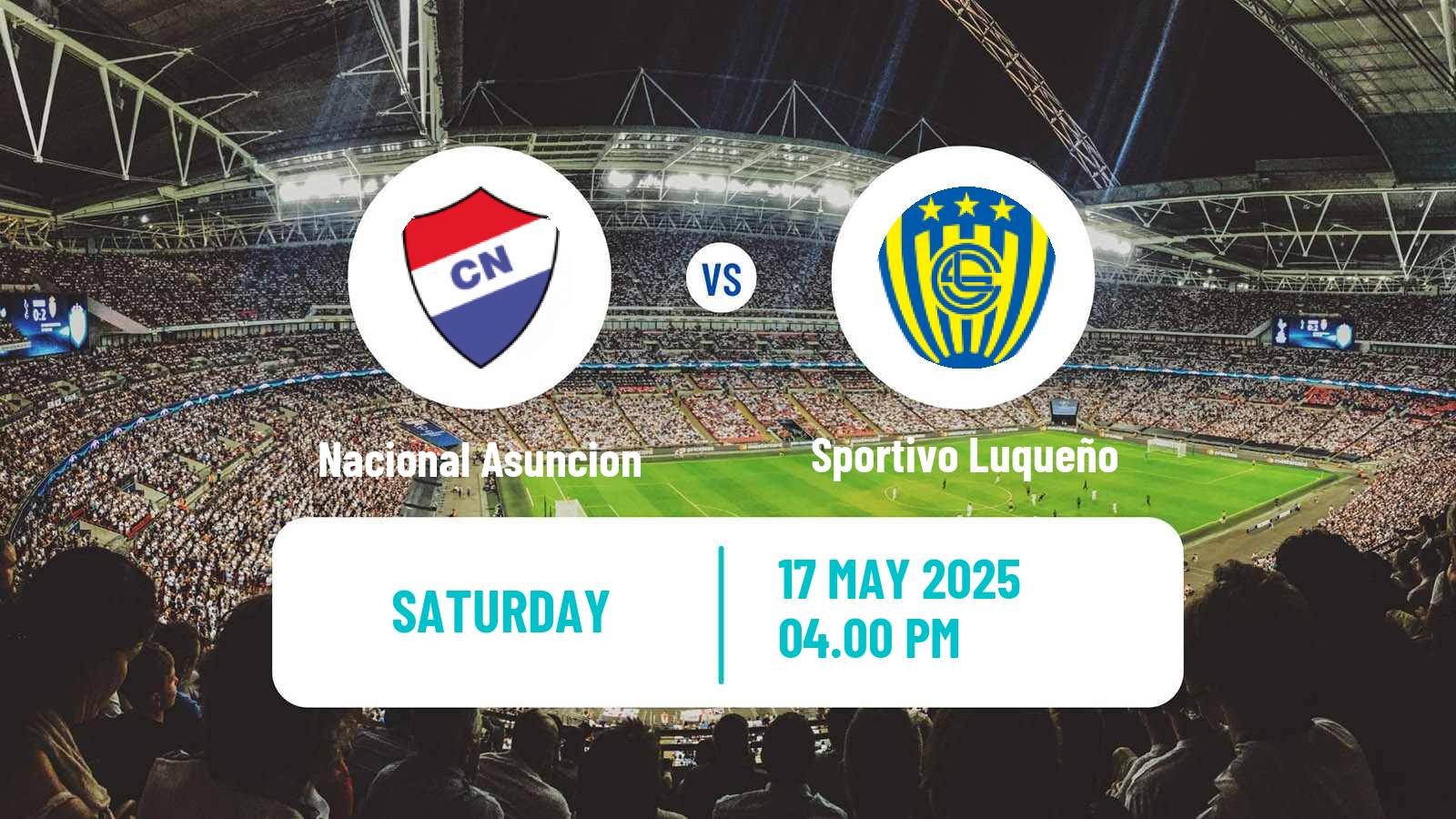Soccer Paraguayan Primera Division Nacional Asuncion - Sportivo Luqueño