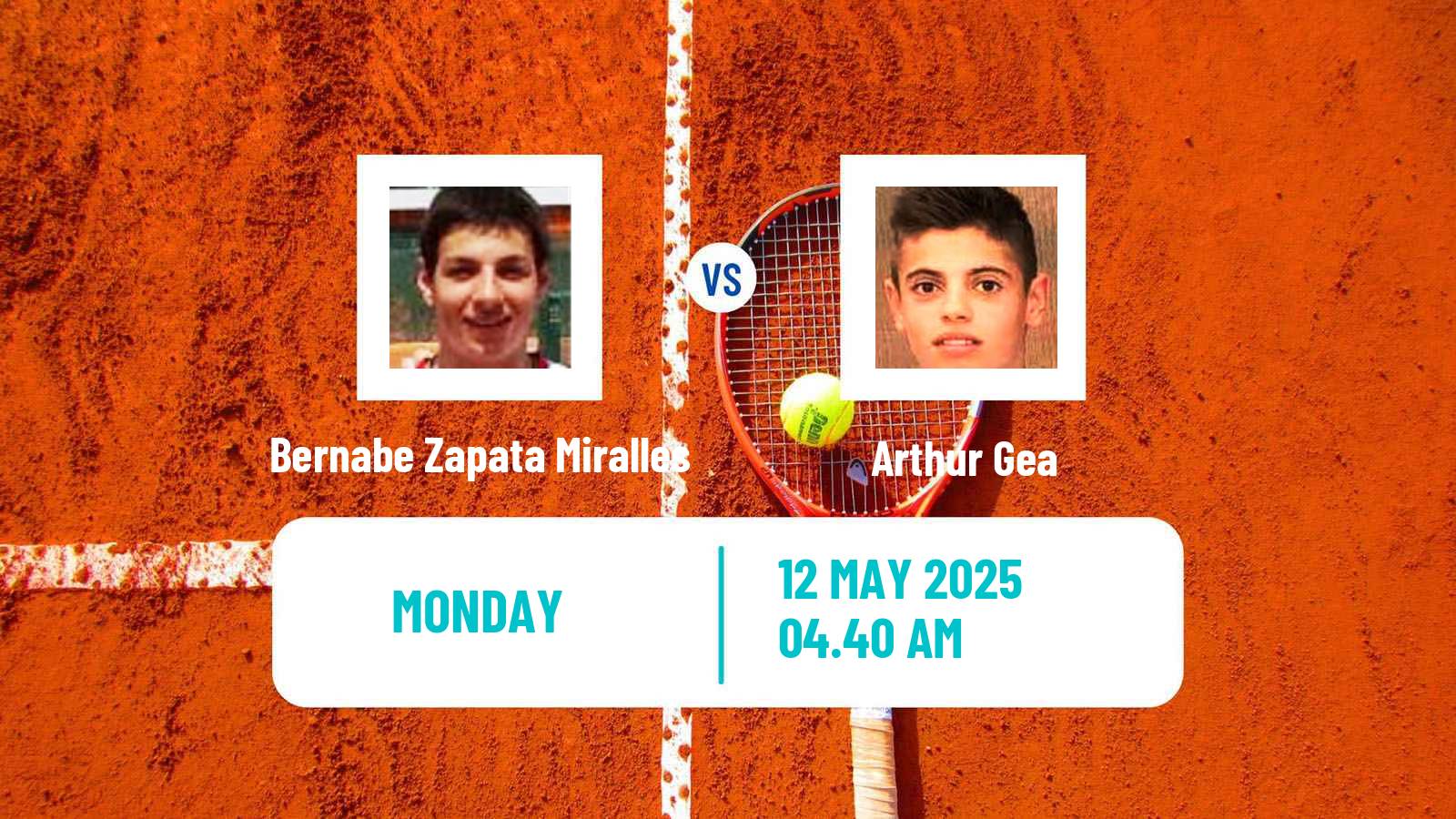 Tennis Bordeaux Challenger Men Bernabe Zapata Miralles - Arthur Gea