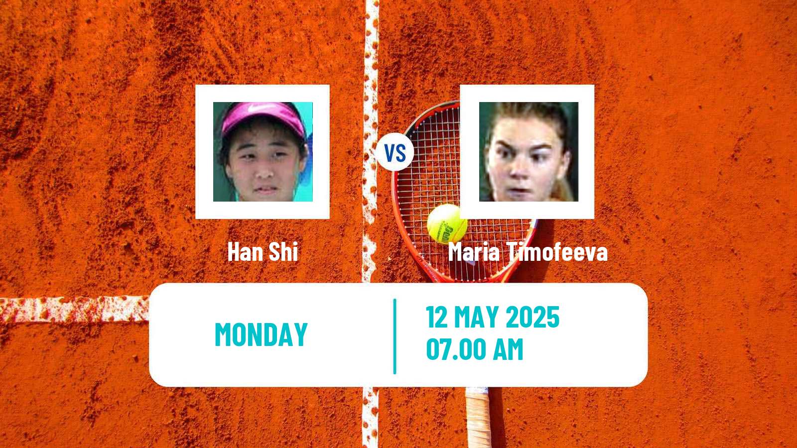 Tennis ITF W75 Trnava 3 Women Han Shi - Maria Timofeeva