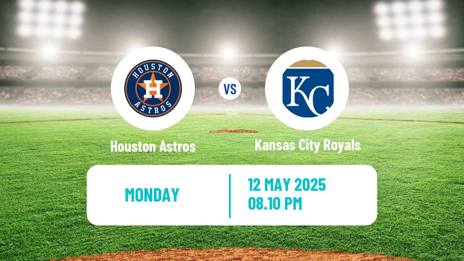 Baseball MLB Houston Astros - Kansas City Royals