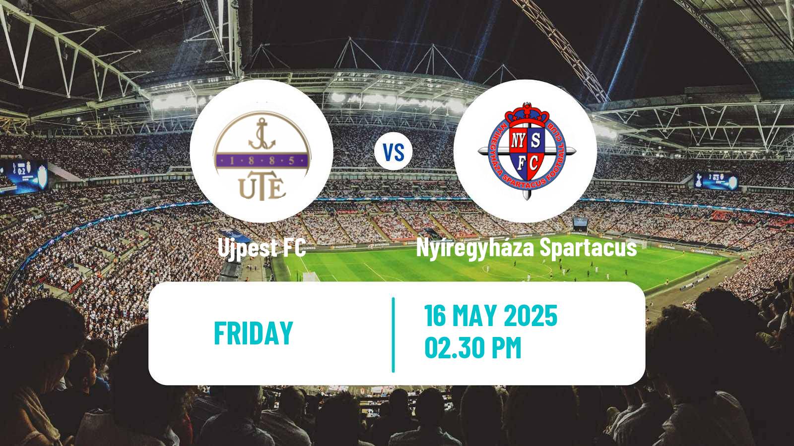 Soccer Hungarian NB I Ujpest - Nyíregyháza Spartacus