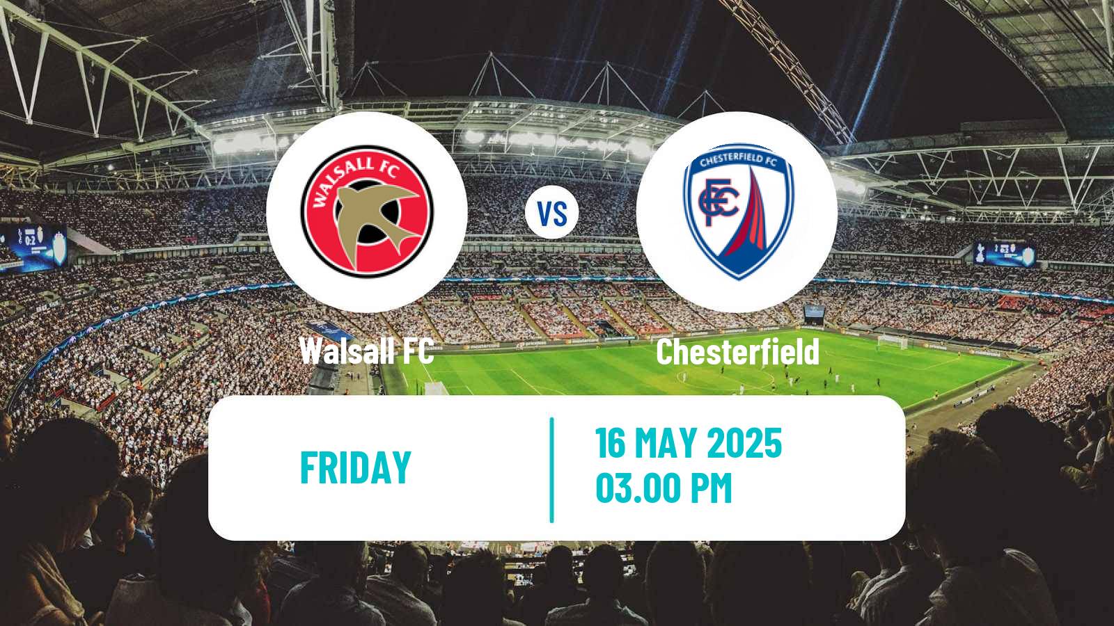 Soccer English League Two Walsall - Chesterfield