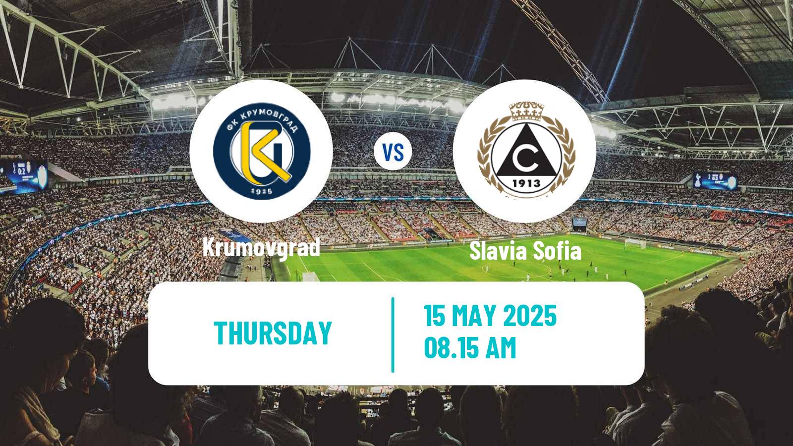 Soccer Bulgarian Parva Liga Krumovgrad - Slavia Sofia