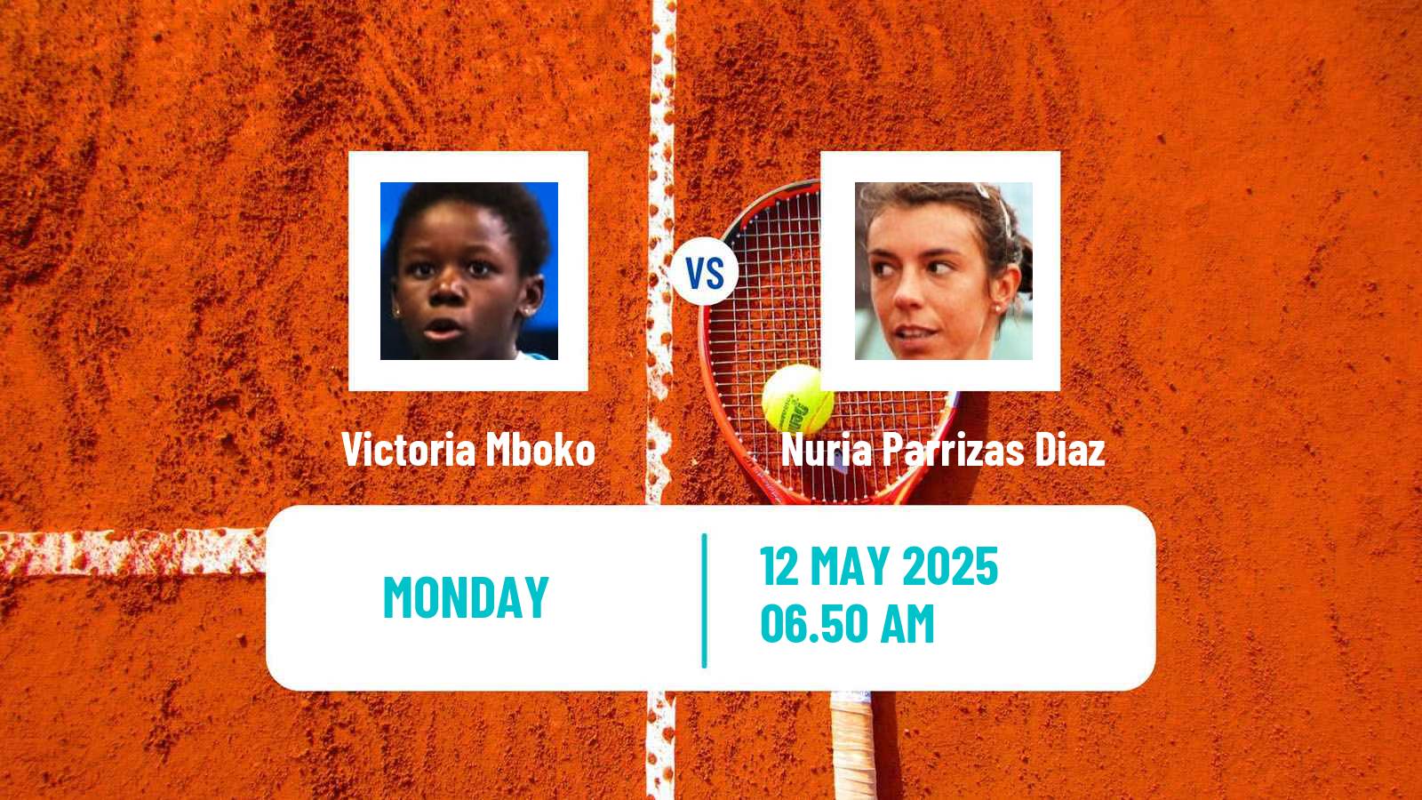 Tennis Parma Challenger Women Victoria Mboko - Nuria Parrizas Diaz