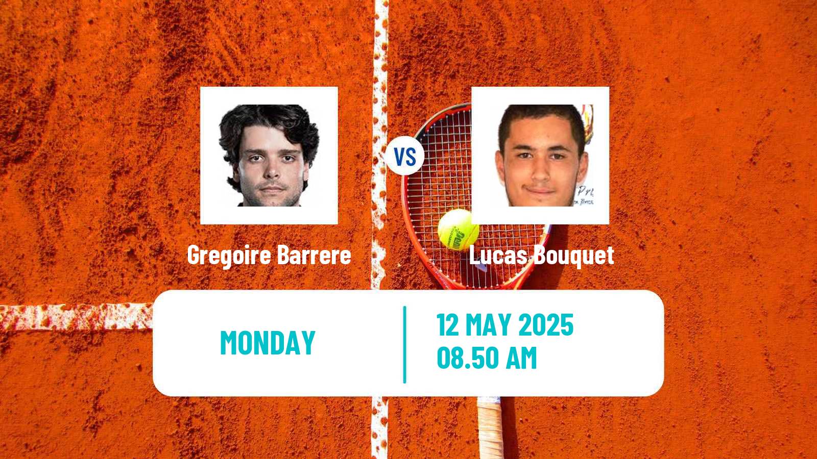 Tennis Bordeaux Challenger Men Gregoire Barrere - Lucas Bouquet
