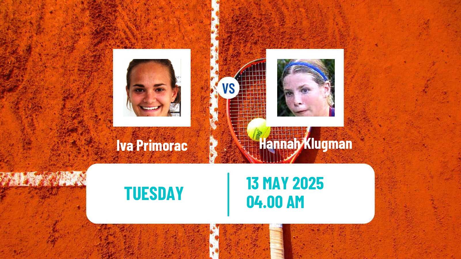 Tennis ITF W75 Zagreb Women Iva Primorac - Hannah Klugman