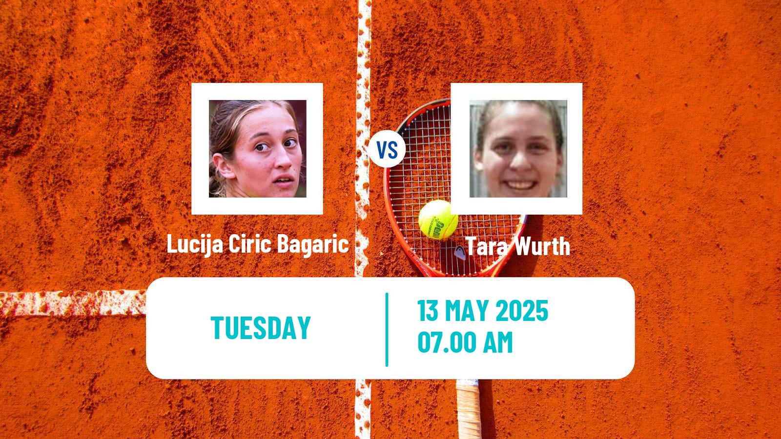 Tennis ITF W75 Zagreb Women Lucija Ciric Bagaric - Tara Wurth