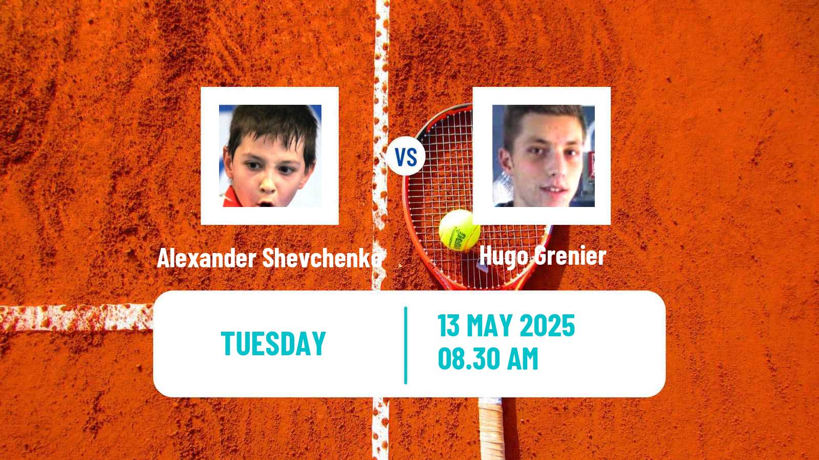 Tennis Bordeaux Challenger Men Alexander Shevchenko - Hugo Grenier