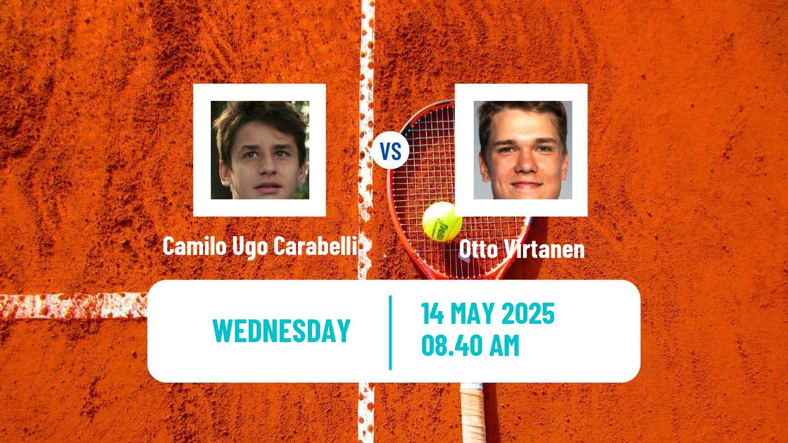 Tennis Turin 2 Challenger Men Camilo Ugo Carabelli - Otto Virtanen