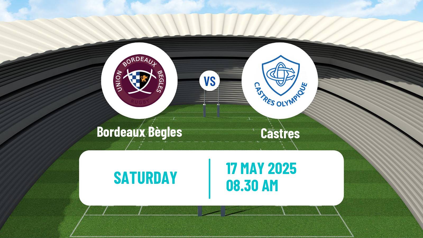 Rugby union French Top 14 Bordeaux Bègles - Castres