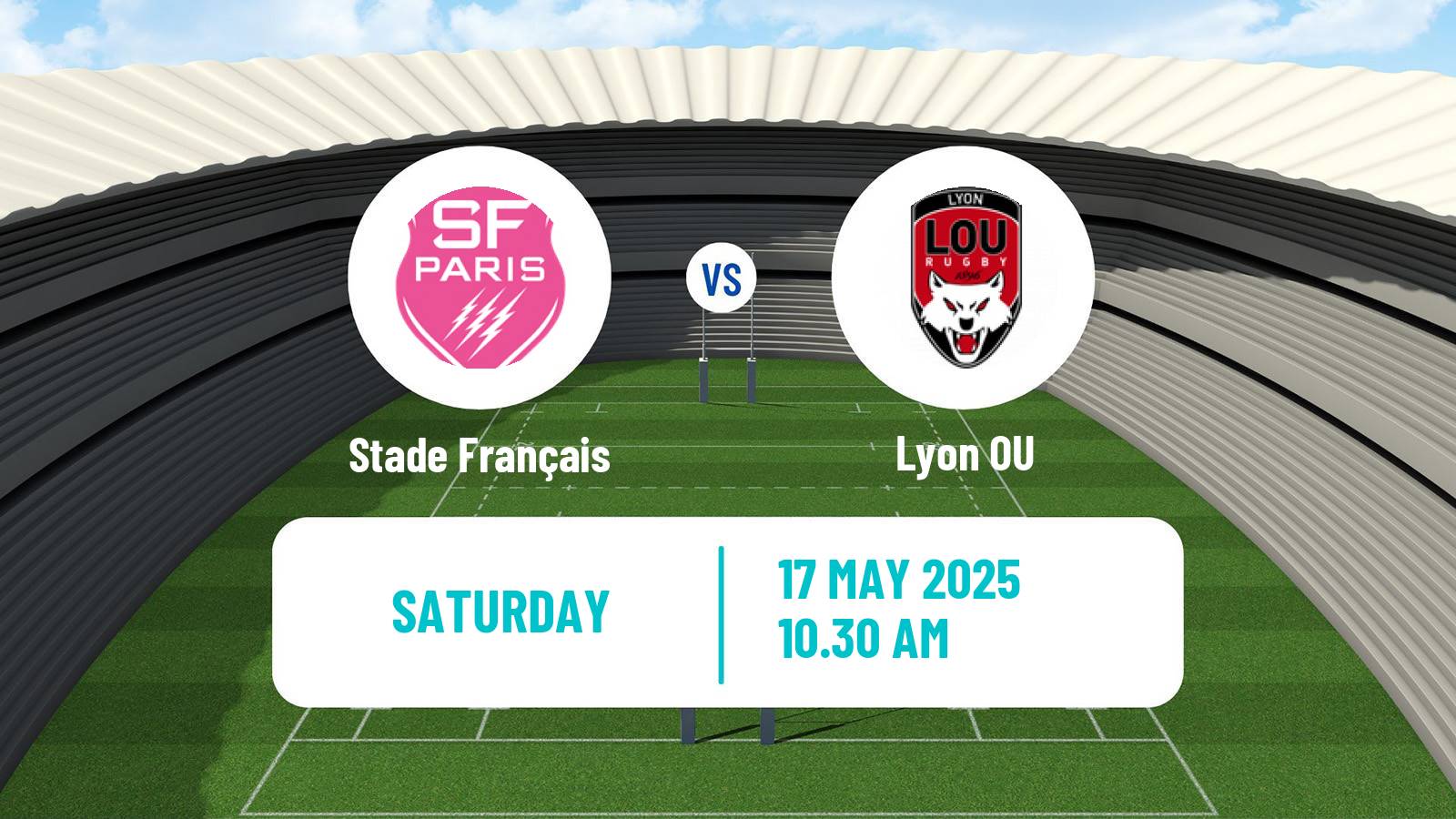 Rugby union French Top 14 Stade Français - Lyon
