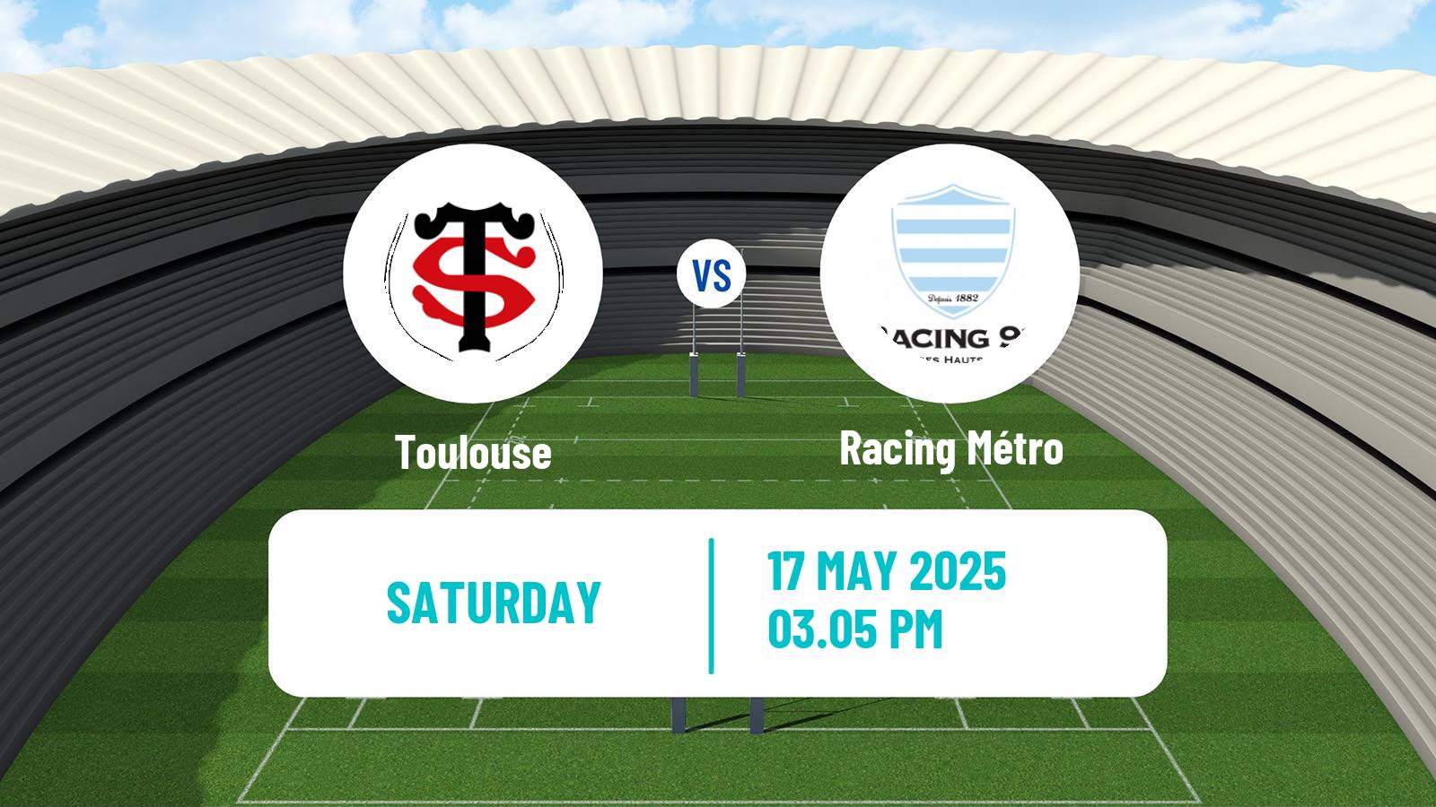 Rugby union French Top 14 Toulouse - Racing Métro