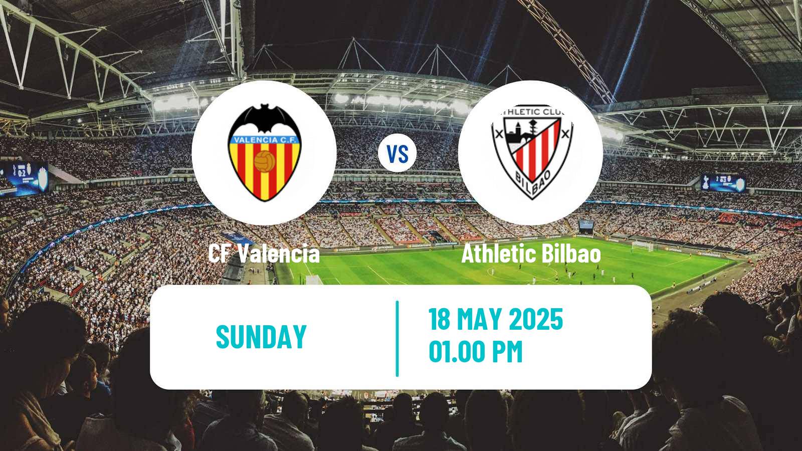 Soccer Spanish LaLiga Valencia - Athletic Bilbao