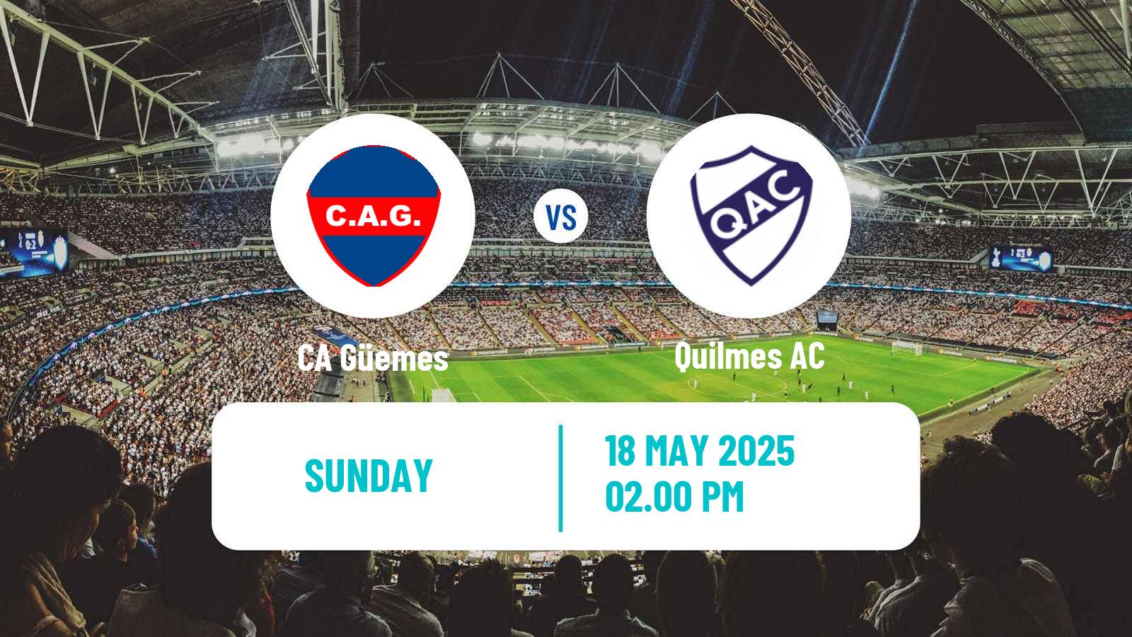 Soccer Argentinian Primera Nacional Güemes - Quilmes
