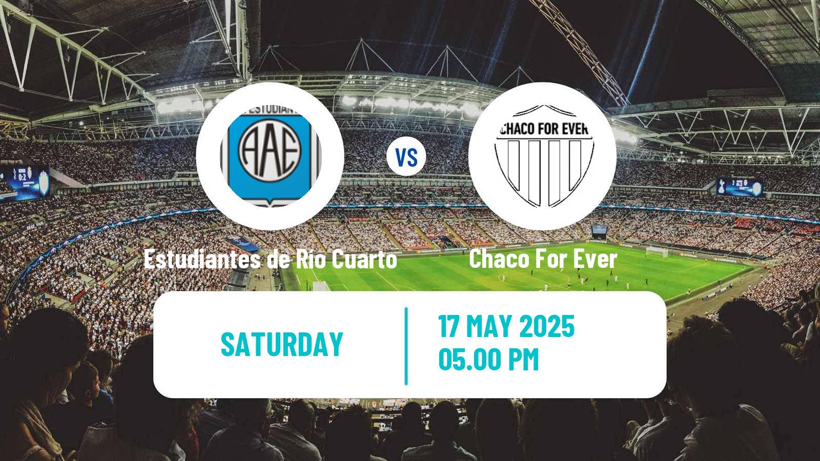 Soccer Argentinian Primera Nacional Estudiantes de Río Cuarto - Chaco For Ever