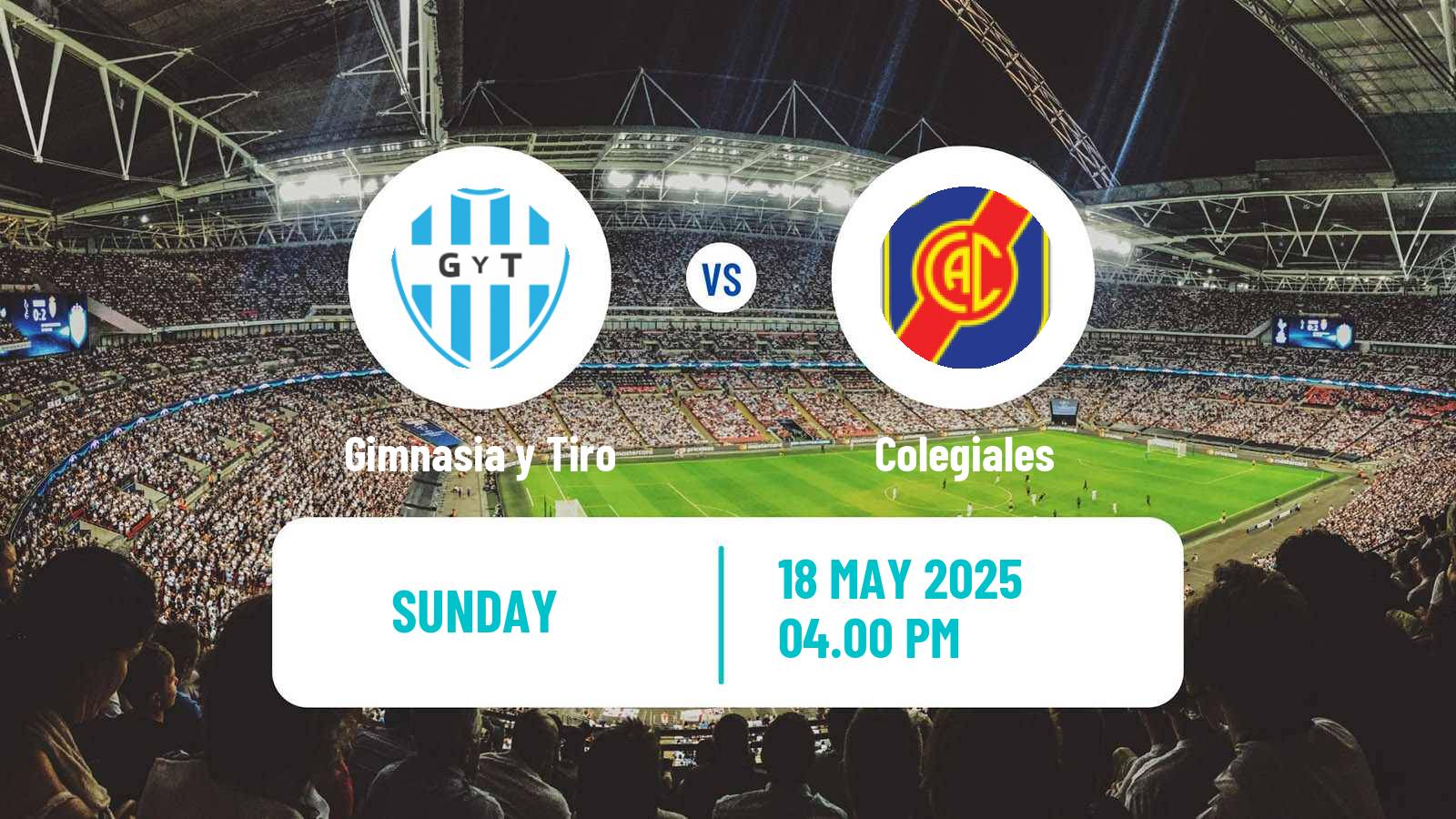 Soccer Argentinian Primera Nacional Gimnasia y Tiro - Colegiales