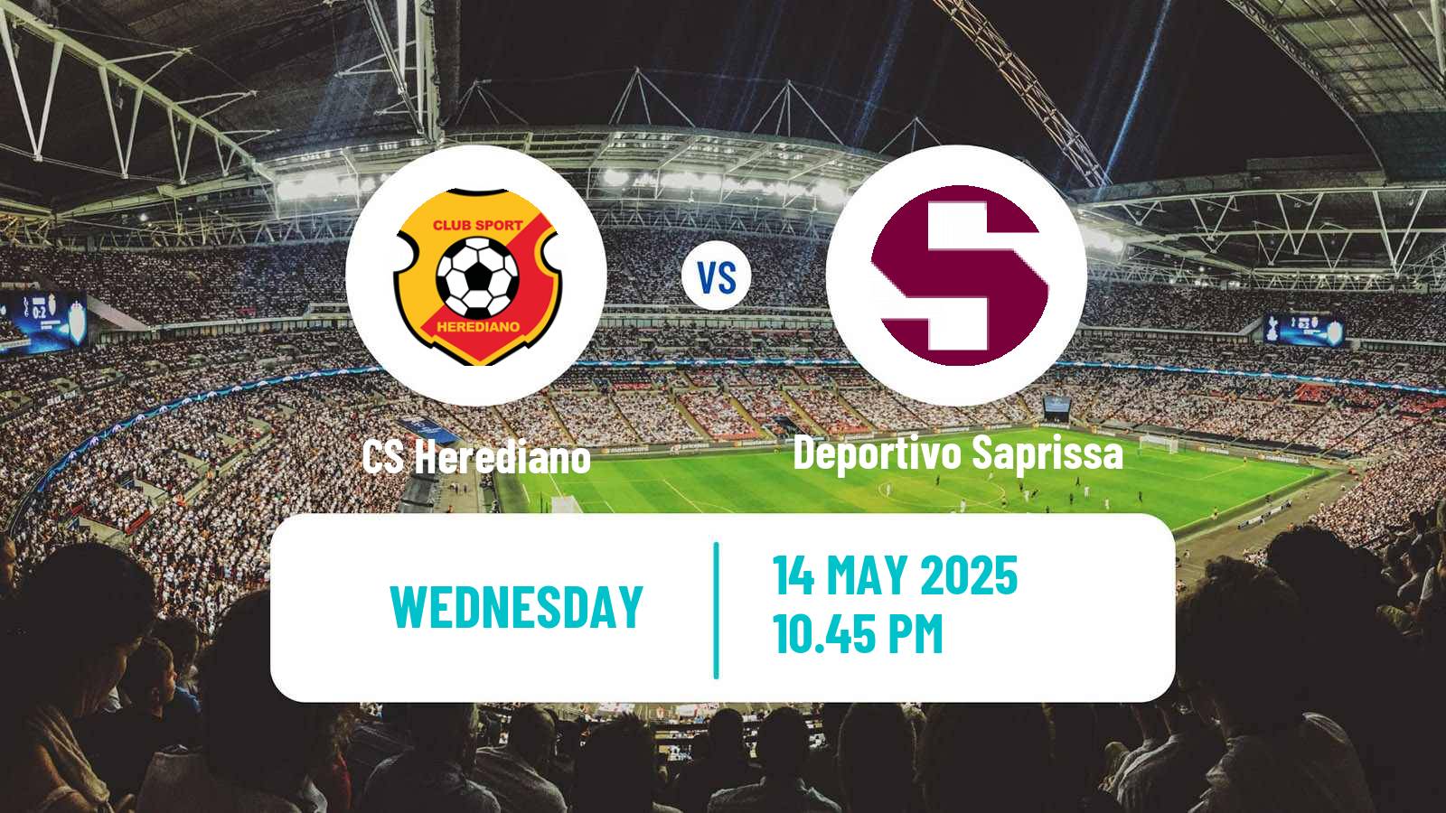 Soccer Costa Rican Primera Division Herediano - Deportivo Saprissa