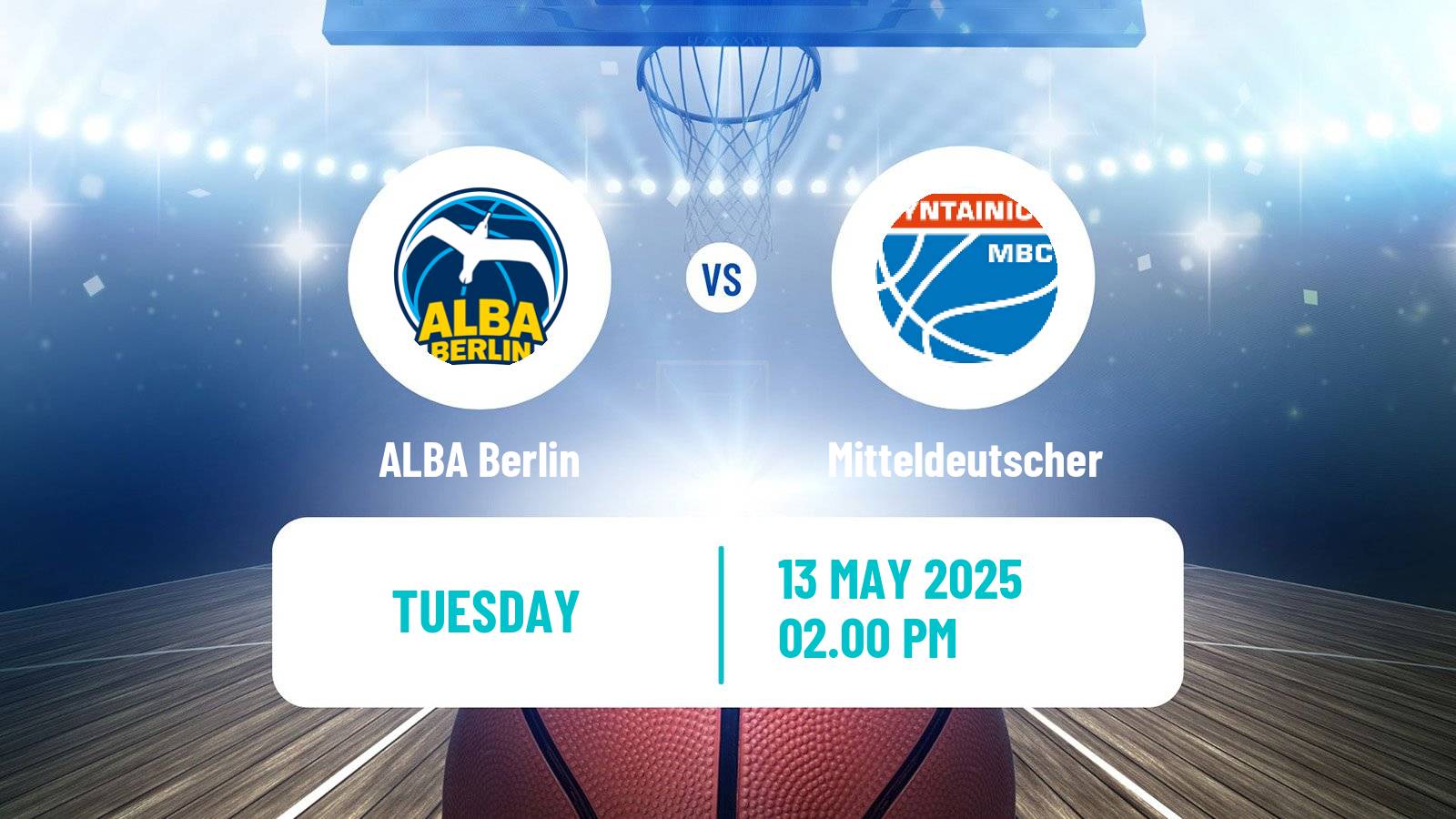 Basketball German BBL ALBA Berlin - Mitteldeutscher