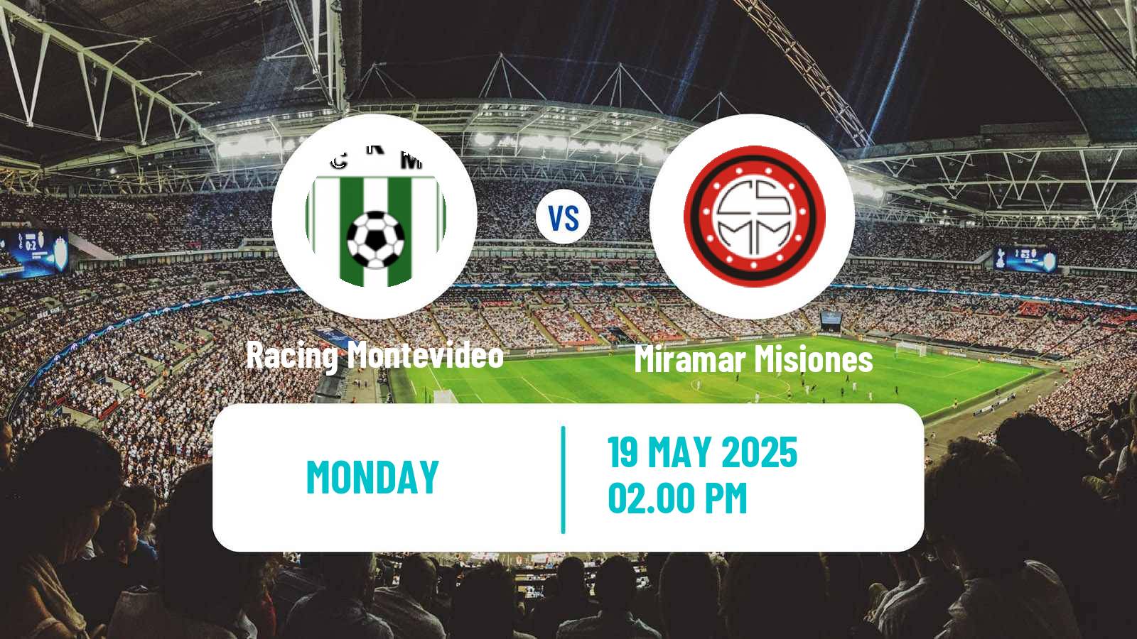 Soccer Uruguayan Primera Division Racing Montevideo - Miramar Misiones