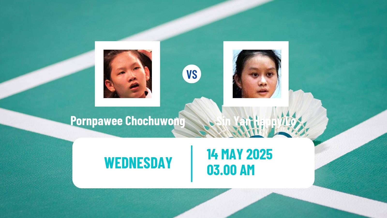 Badminton BWF World Tour Thailand Open Women Pornpawee Chochuwong - Sin Yan Happy Lo