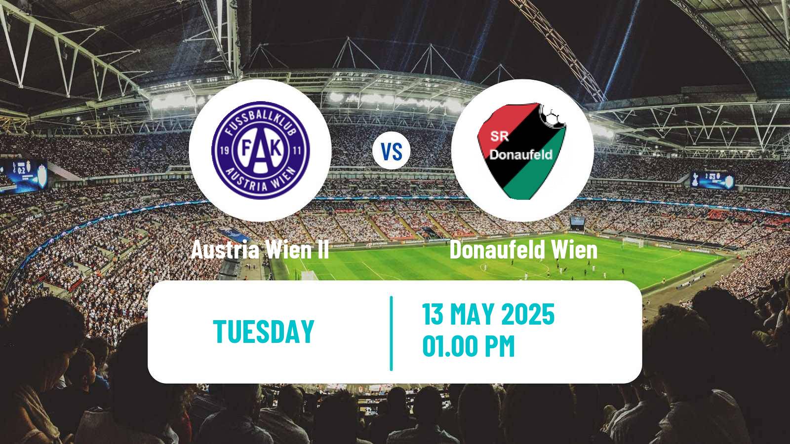 Soccer Austrian Regionalliga East Austria Wien II - Donaufeld Wien