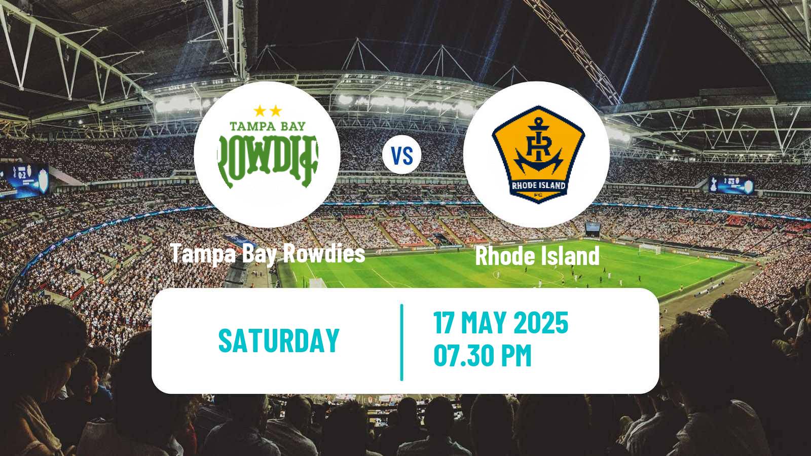Soccer USL Championship Tampa Bay Rowdies - Rhode Island