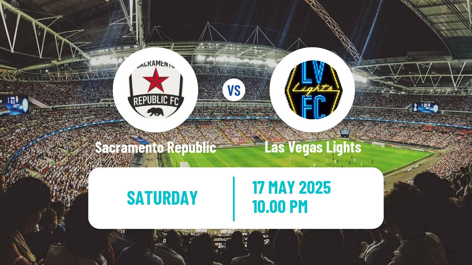 Soccer USL Championship Sacramento Republic - Las Vegas Lights