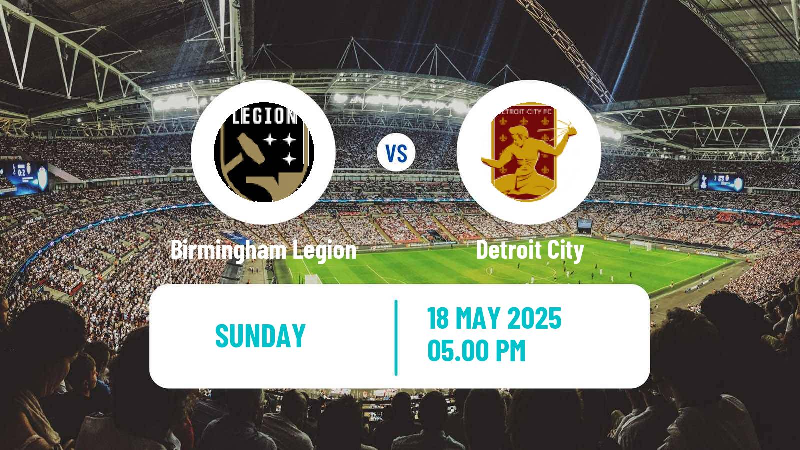 Soccer USL Championship Birmingham Legion - Detroit City