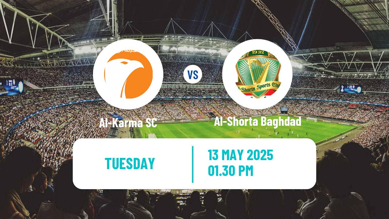 Soccer Iraqi Premier League Al-Karma - Al-Shorta Baghdad