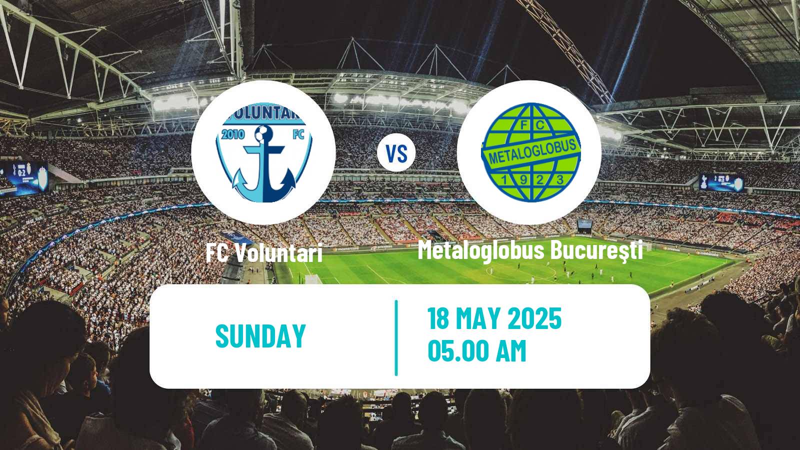 Soccer Romanian Division 2 Voluntari - Metaloglobus Bucureşti