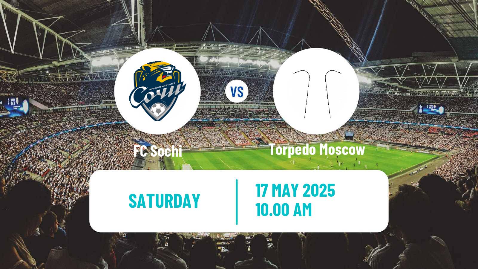 Soccer Russian FNL Sochi - Torpedo Moscow