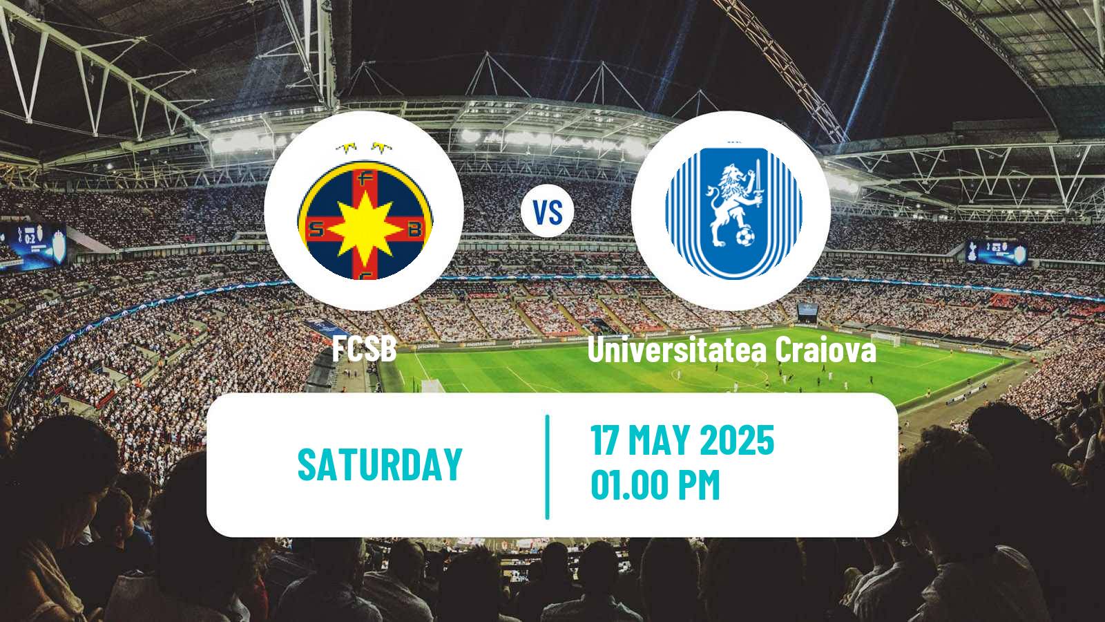 Soccer Romanian Liga 1 FCSB - Universitatea Craiova