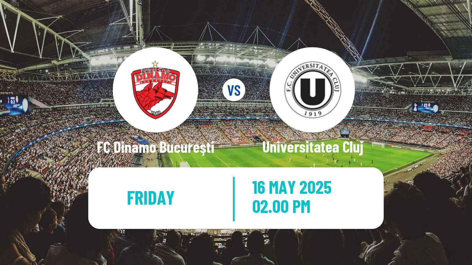 Soccer Romanian Liga 1 FC Dinamo Bucureşti - Universitatea Cluj