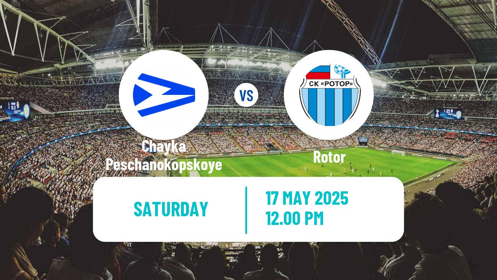 Soccer Russian FNL Chayka Peschanokopskoye - Rotor