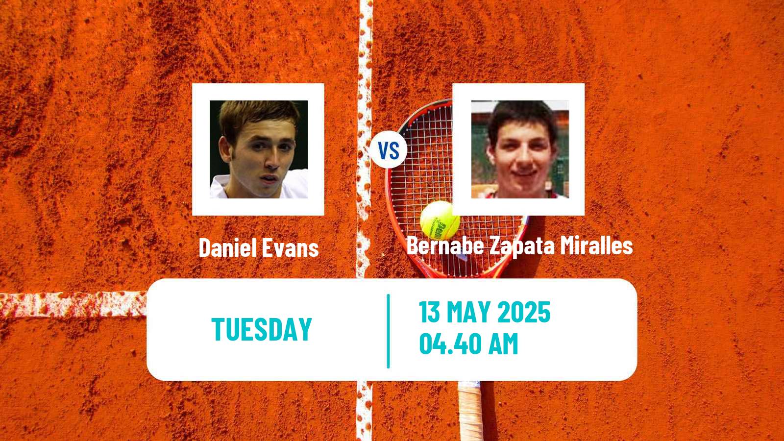 Tennis Bordeaux Challenger Men Daniel Evans - Bernabe Zapata Miralles