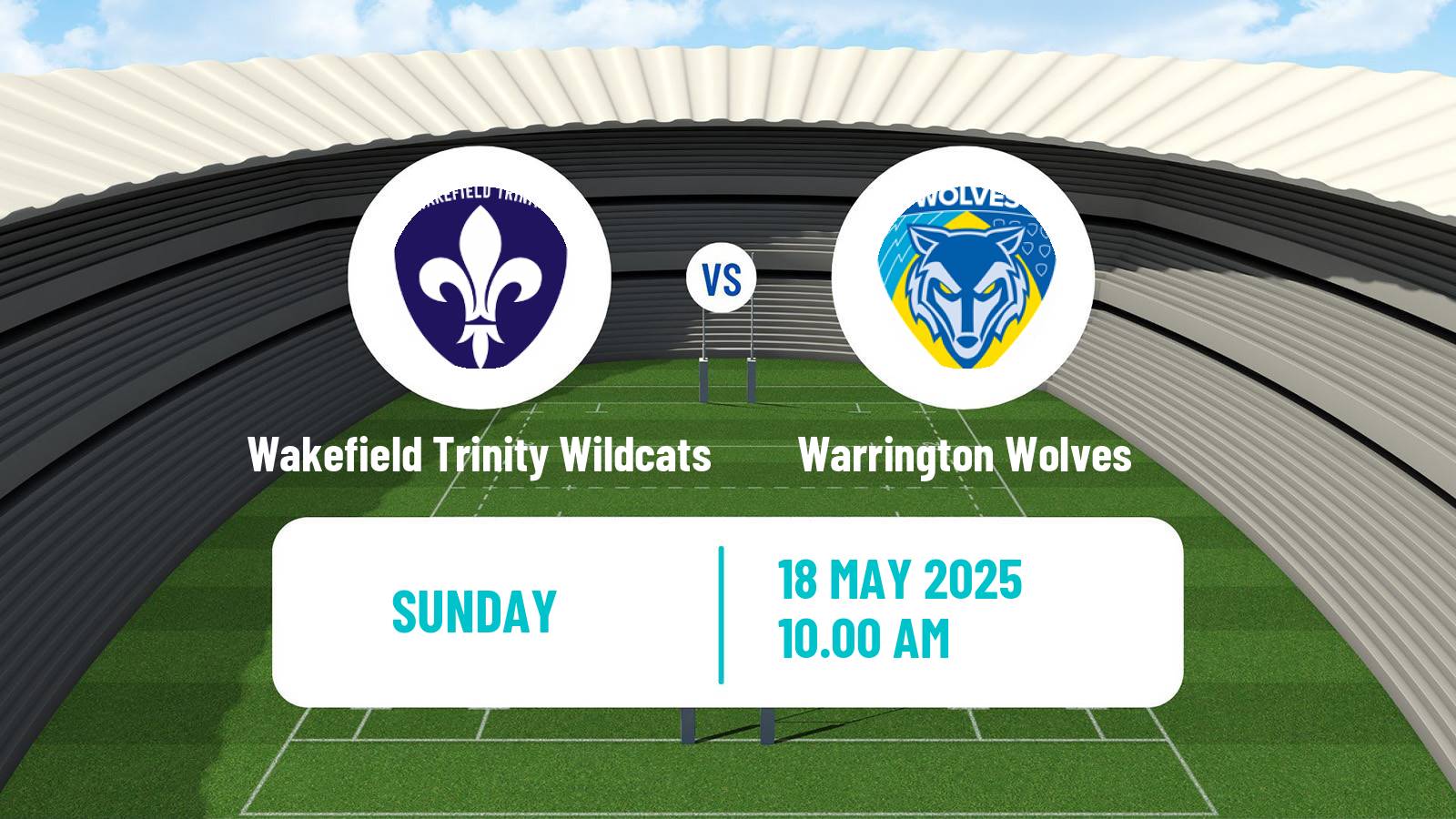 Rugby league Super League Rugby Wakefield Trinity Wildcats - Warrington Wolves