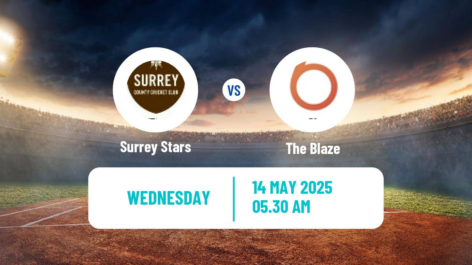 Cricket United Kingdom One Day Cup Women Surrey Stars - The Blaze