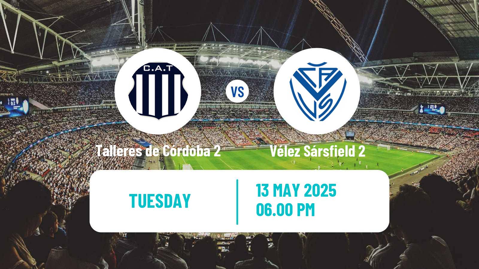 Soccer Argentinian Reserve League Talleres de Córdoba 2 - Vélez Sársfield 2