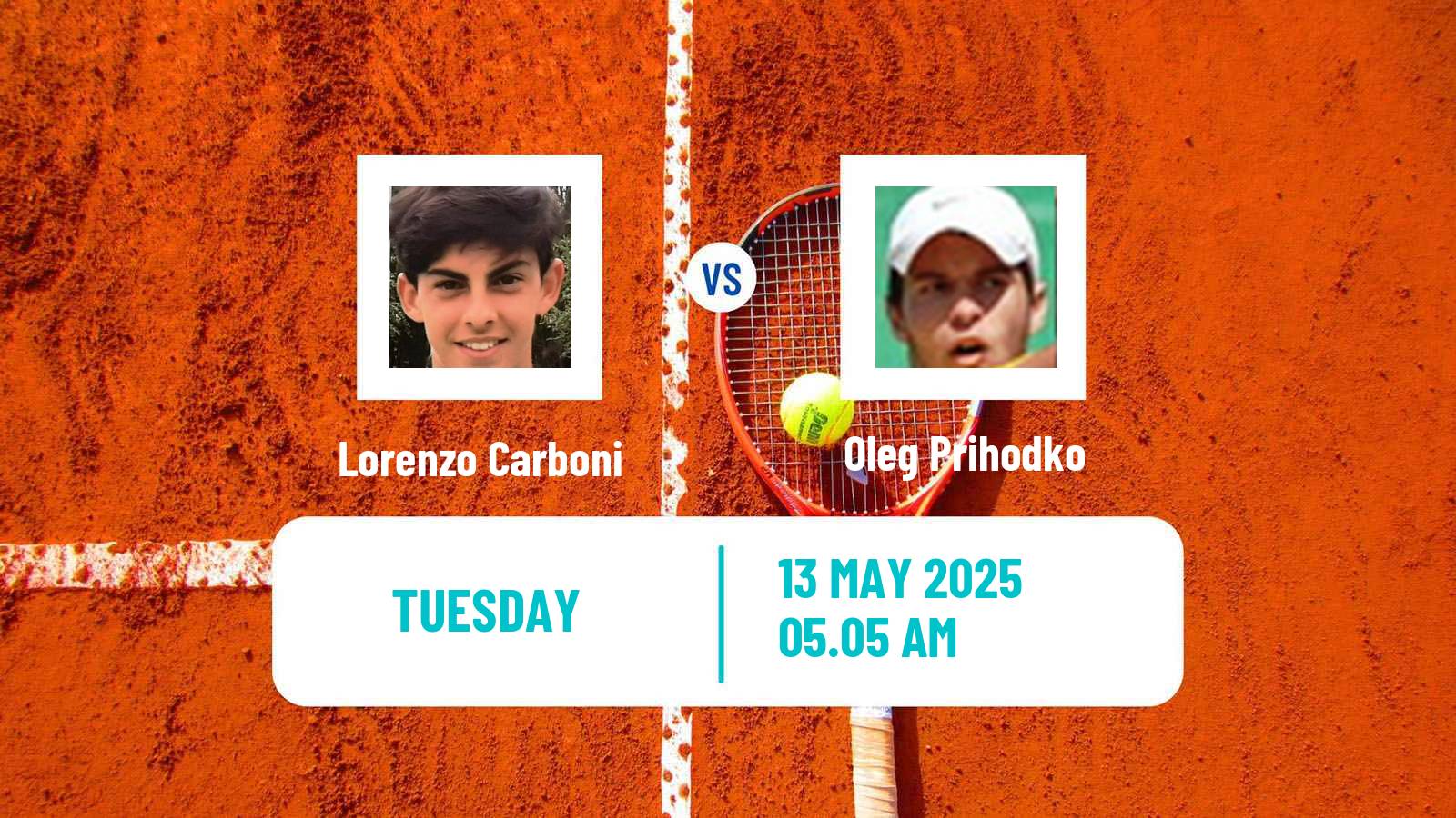 Tennis Turin 2 Challenger Men Lorenzo Carboni - Oleg Prihodko