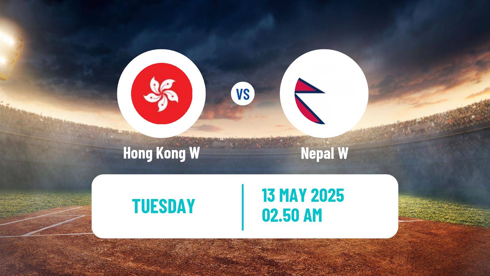 Cricket ICC World Twenty20 Women Hong Kong W - Nepal W