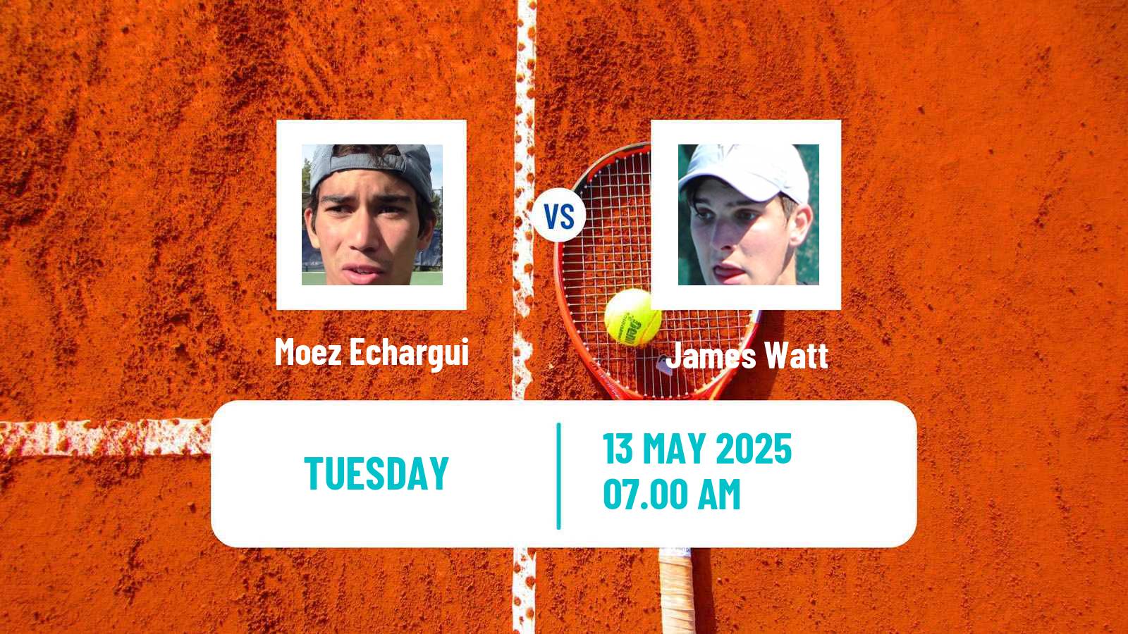 Tennis Tunis Challenger Men Moez Echargui - James Watt