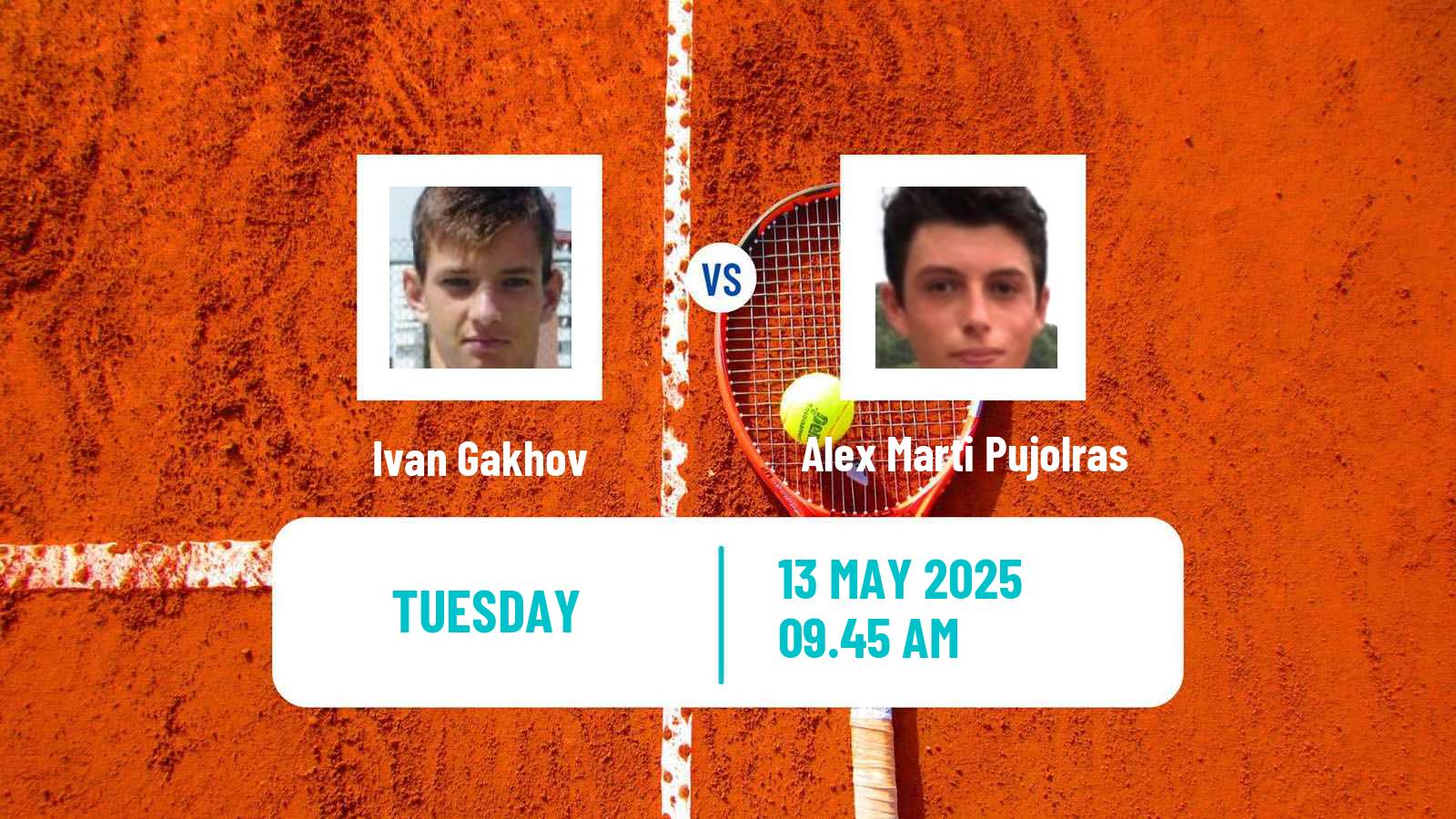 Tennis Tunis Challenger Men Ivan Gakhov - Alex Marti Pujolras