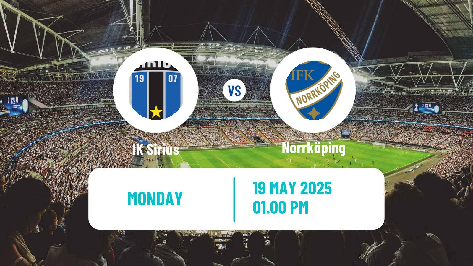 Soccer Swedish Allsvenskan Sirius - Norrköping