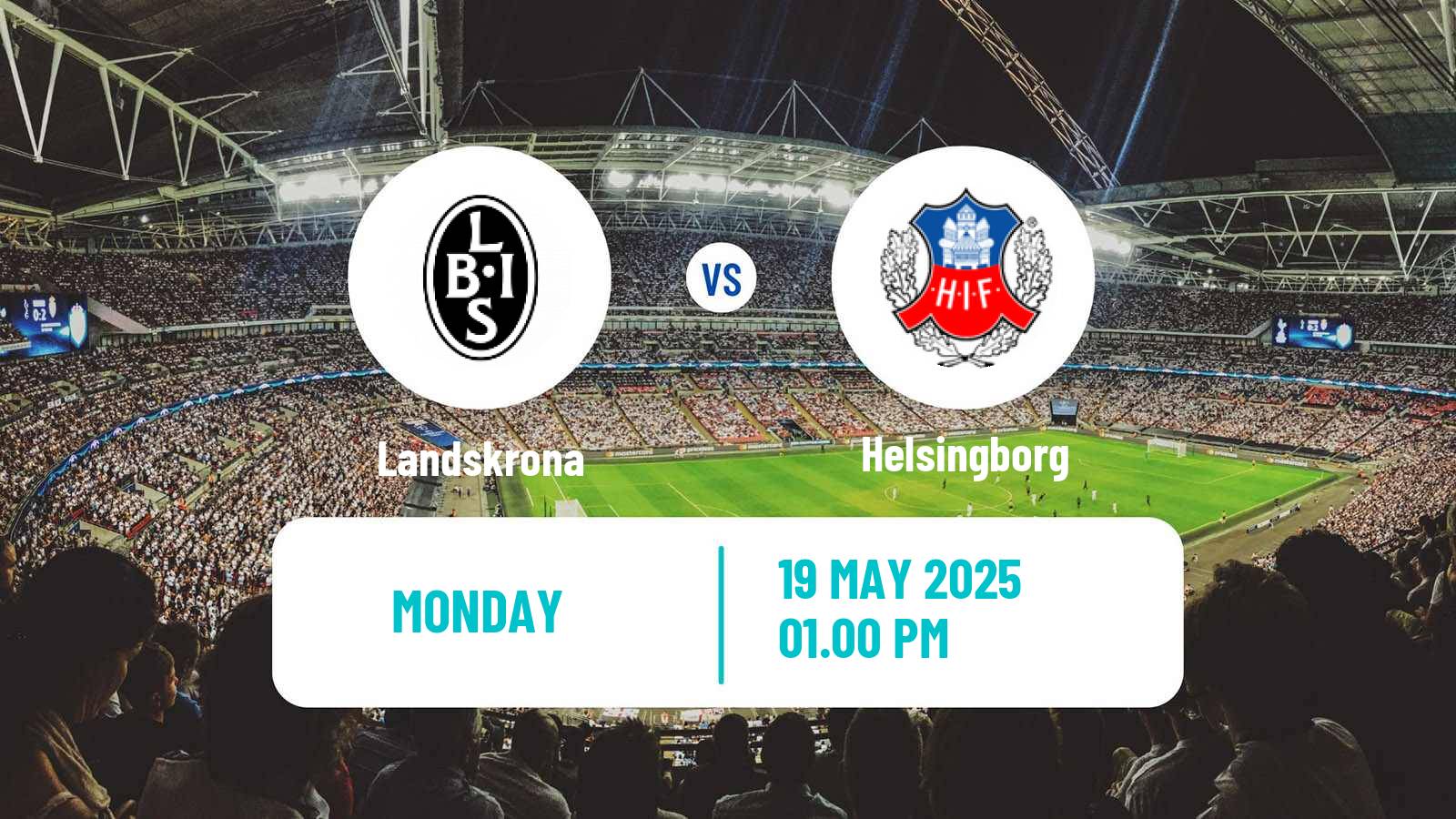 Soccer Swedish Superettan Landskrona - Helsingborg