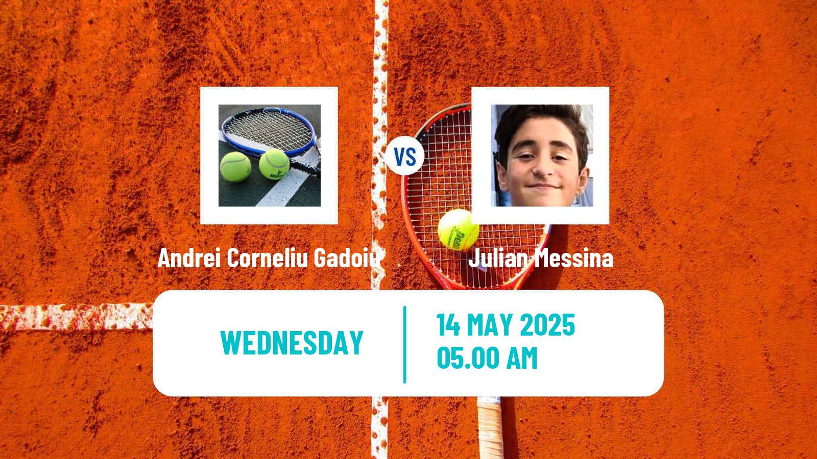 Tennis ITF M15 Bucharest 2 Men Andrei Corneliu Gadoiu - Julian Messina