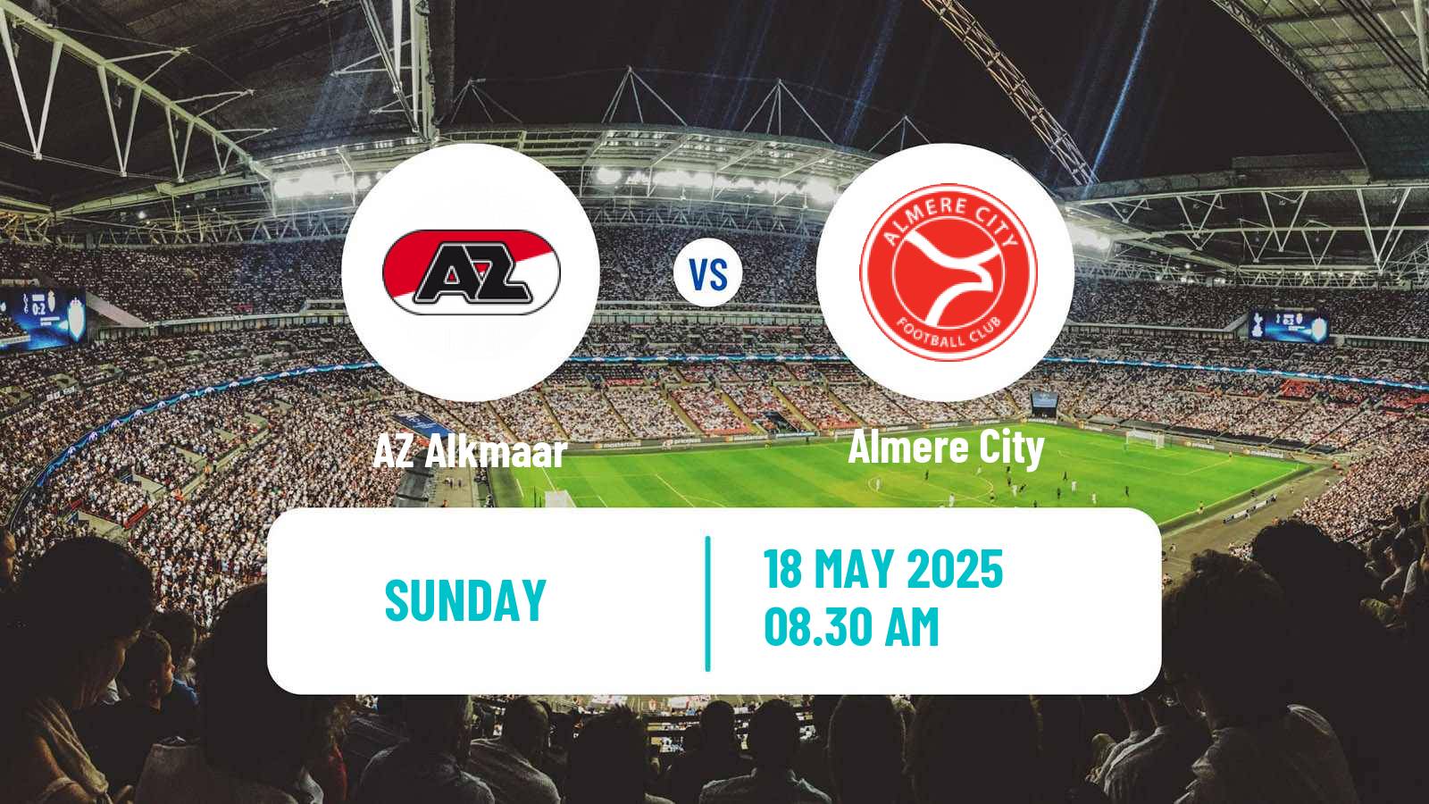 Soccer Dutch Eredivisie AZ Alkmaar - Almere City