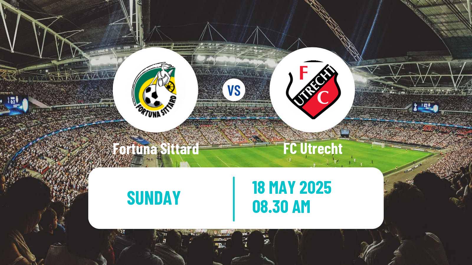 Soccer Dutch Eredivisie Fortuna Sittard - Utrecht
