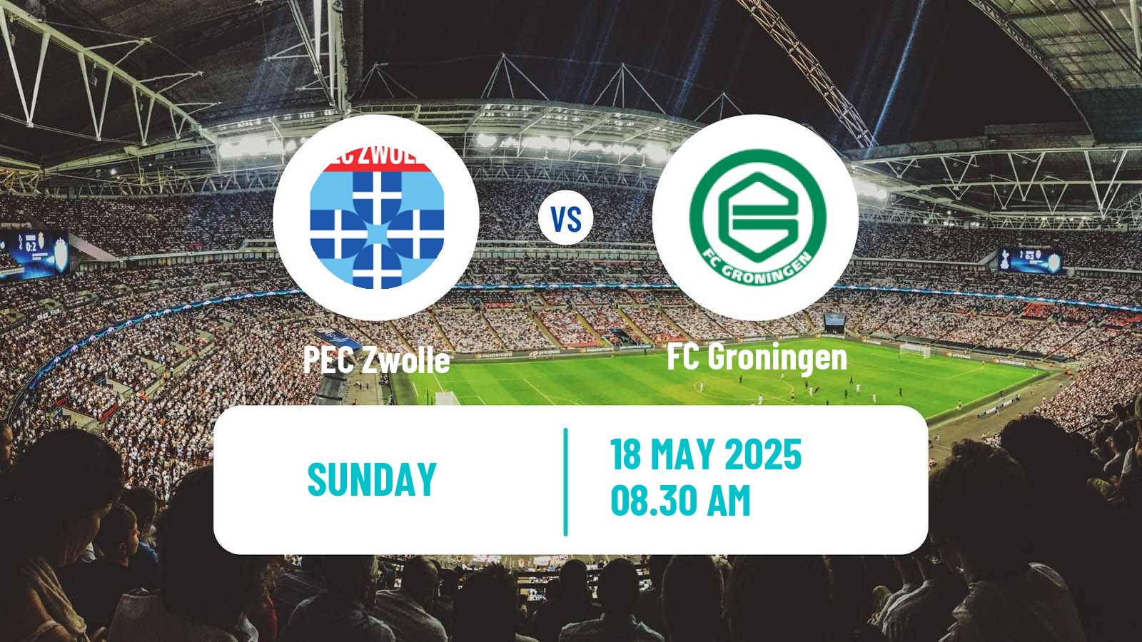 Soccer Dutch Eredivisie Zwolle - Groningen