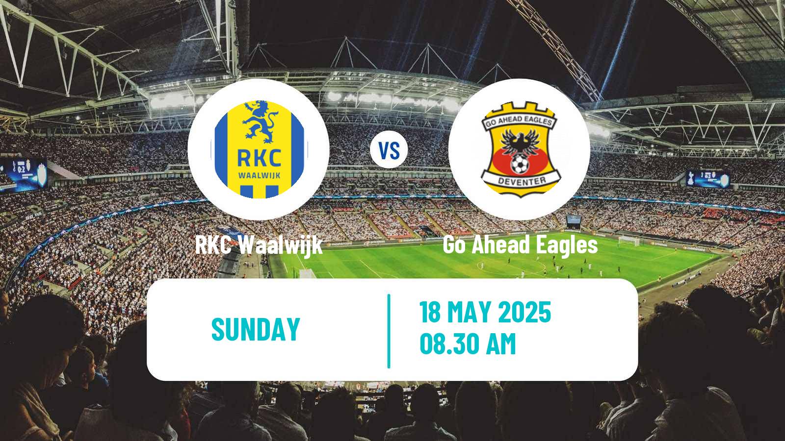 Soccer Dutch Eredivisie Waalwijk - Go Ahead Eagles