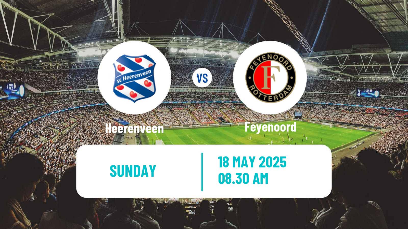 Soccer Dutch Eredivisie Heerenveen - Feyenoord
